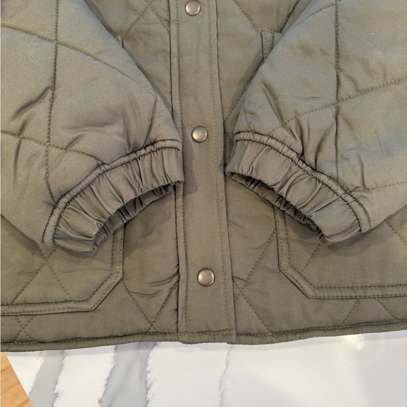 Social Standard by Sanctuary Womens Quilted Twill Jacket Field Green, Medium - Picture 9 of 12